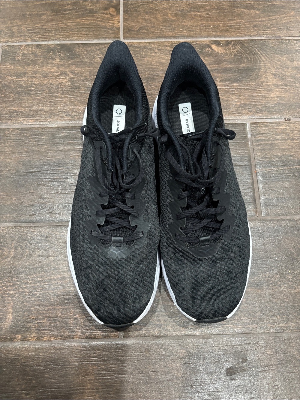 Hoka Men's Black Low-Profile Running Sneakers